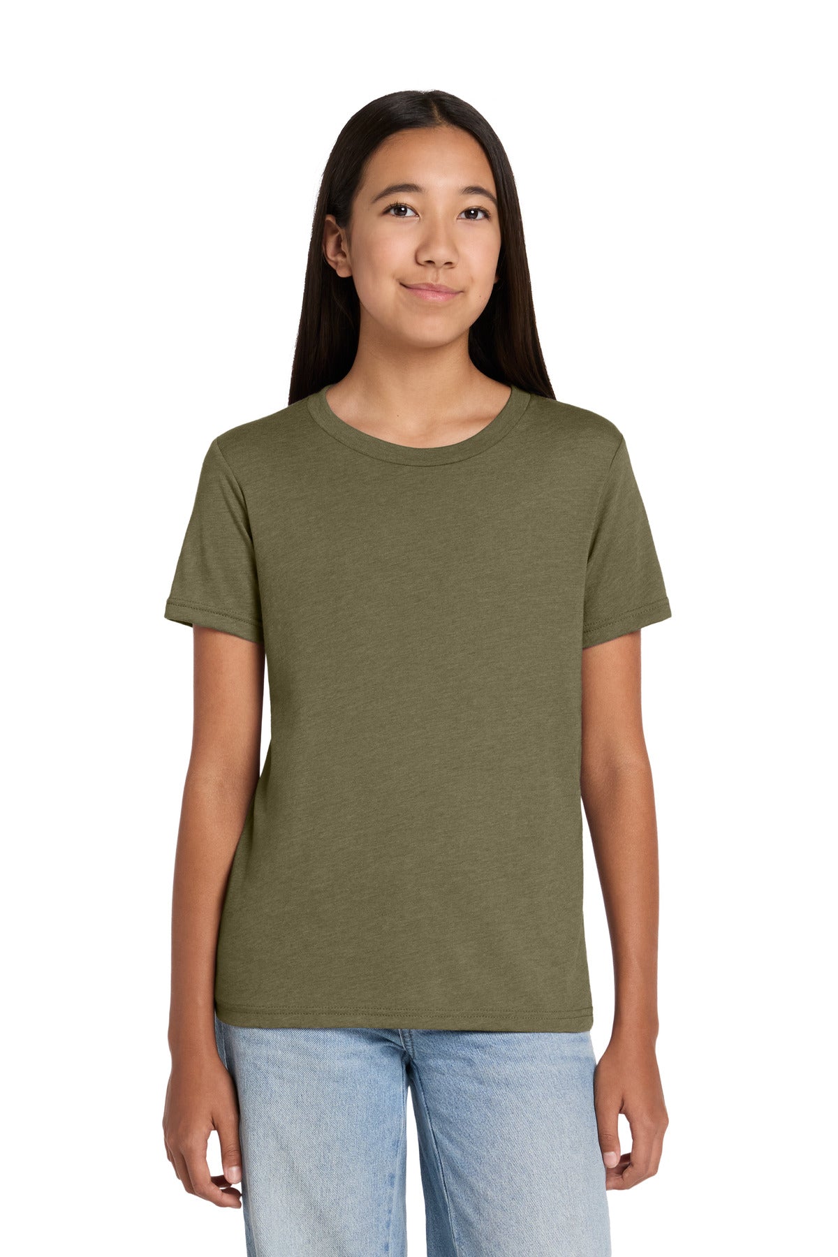 BELLA+CANVAS Youth Heather CVC Tee