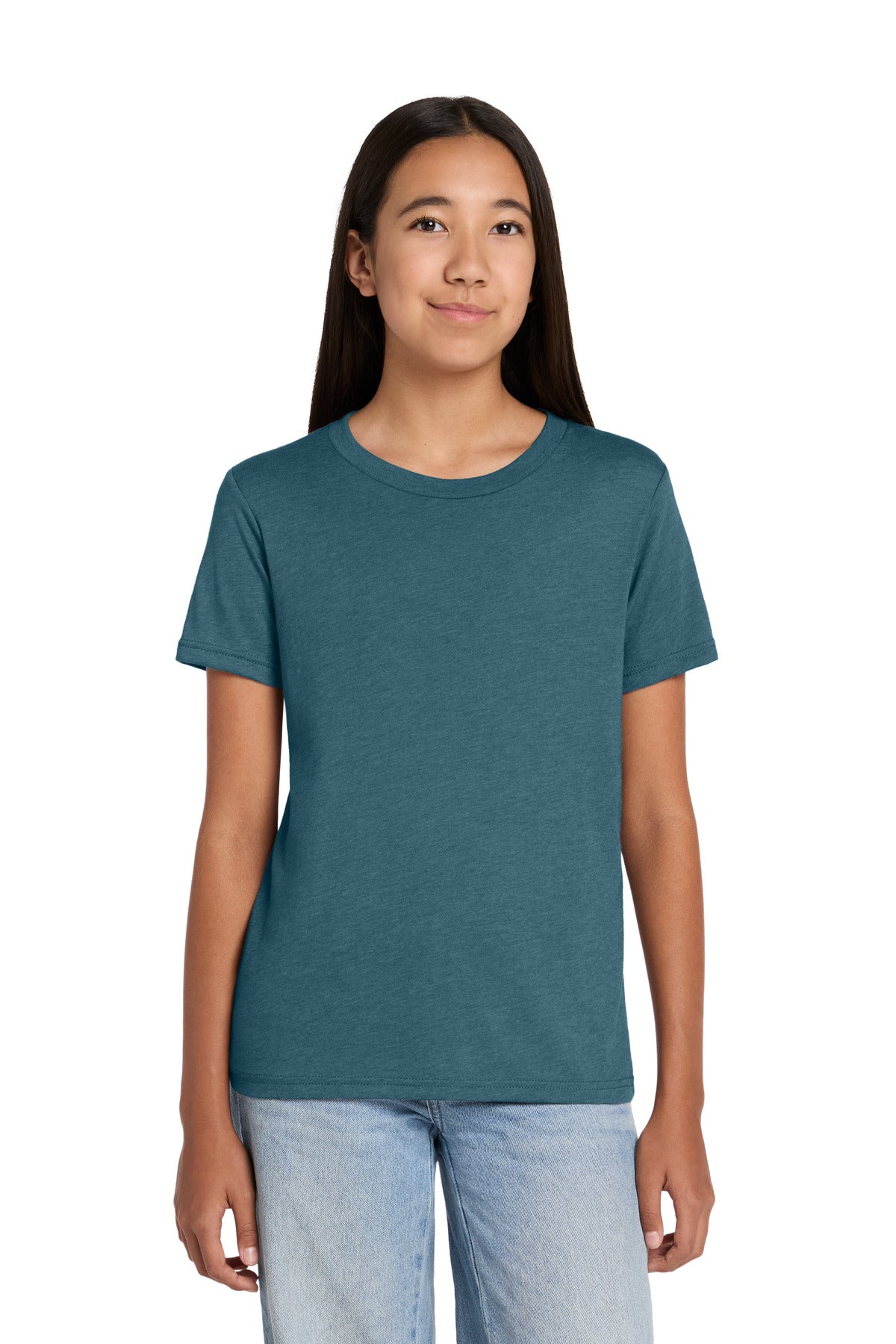BELLA+CANVAS Youth Heather CVC Tee