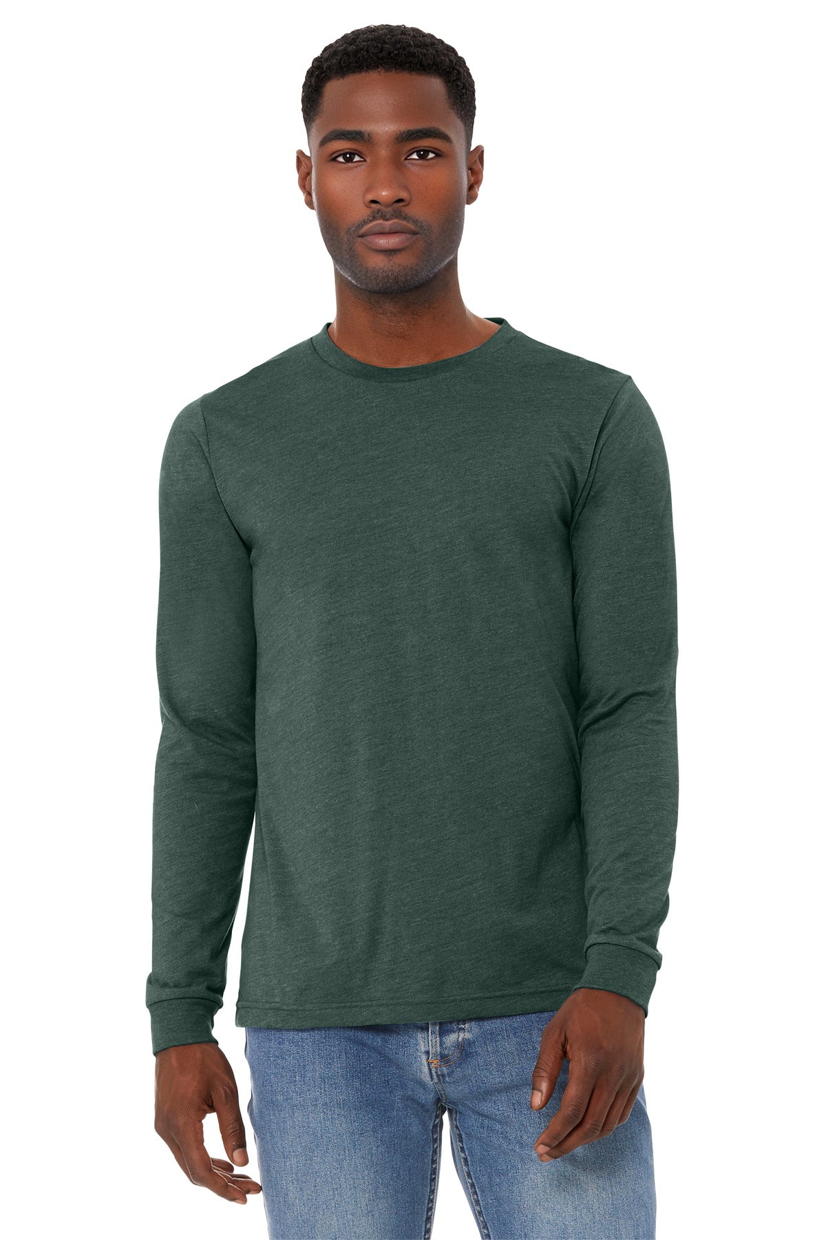 BELLA+CANVAS Unisex Heather CVC Long Sleeve Tee