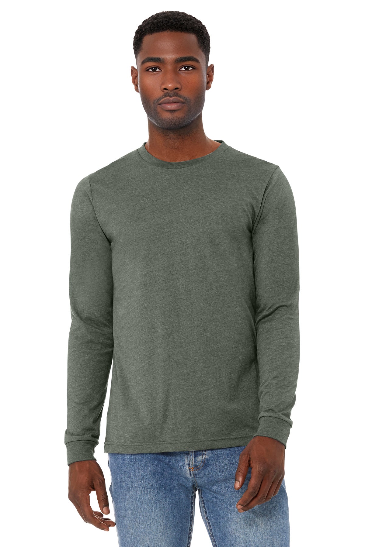 BELLA+CANVAS Unisex Heather CVC Long Sleeve Tee