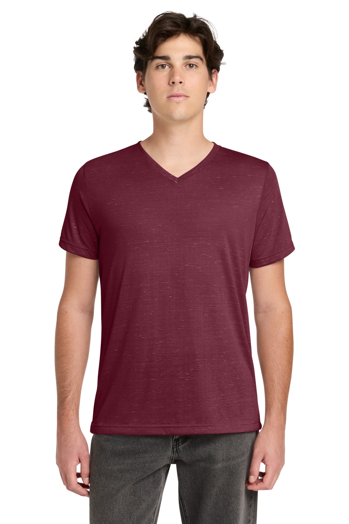 BELLA+CANVAS Unisex Textured Jersey V-Neck Tee