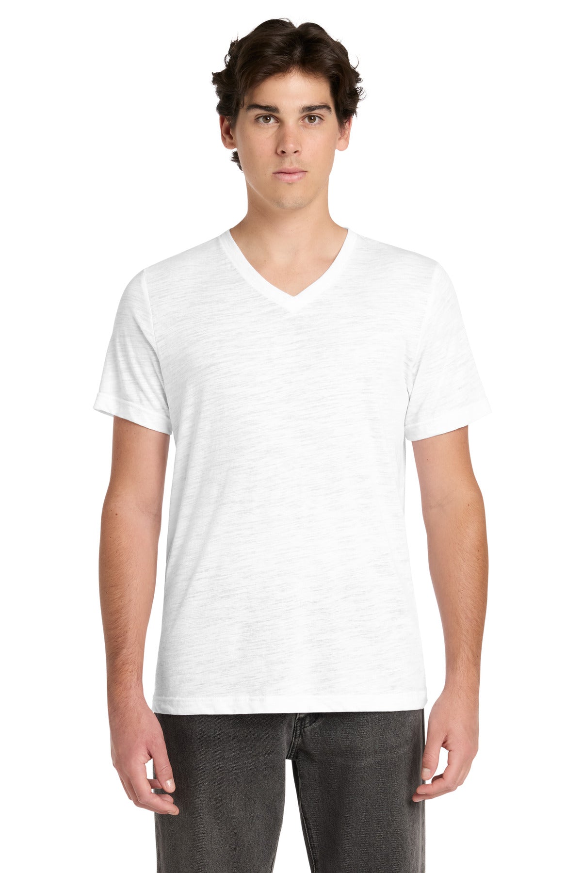 BELLA+CANVAS Unisex Textured Jersey V-Neck Tee