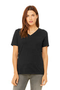 BELLA+CANVAS Women's Relaxed Heather CVC V-Neck Tee