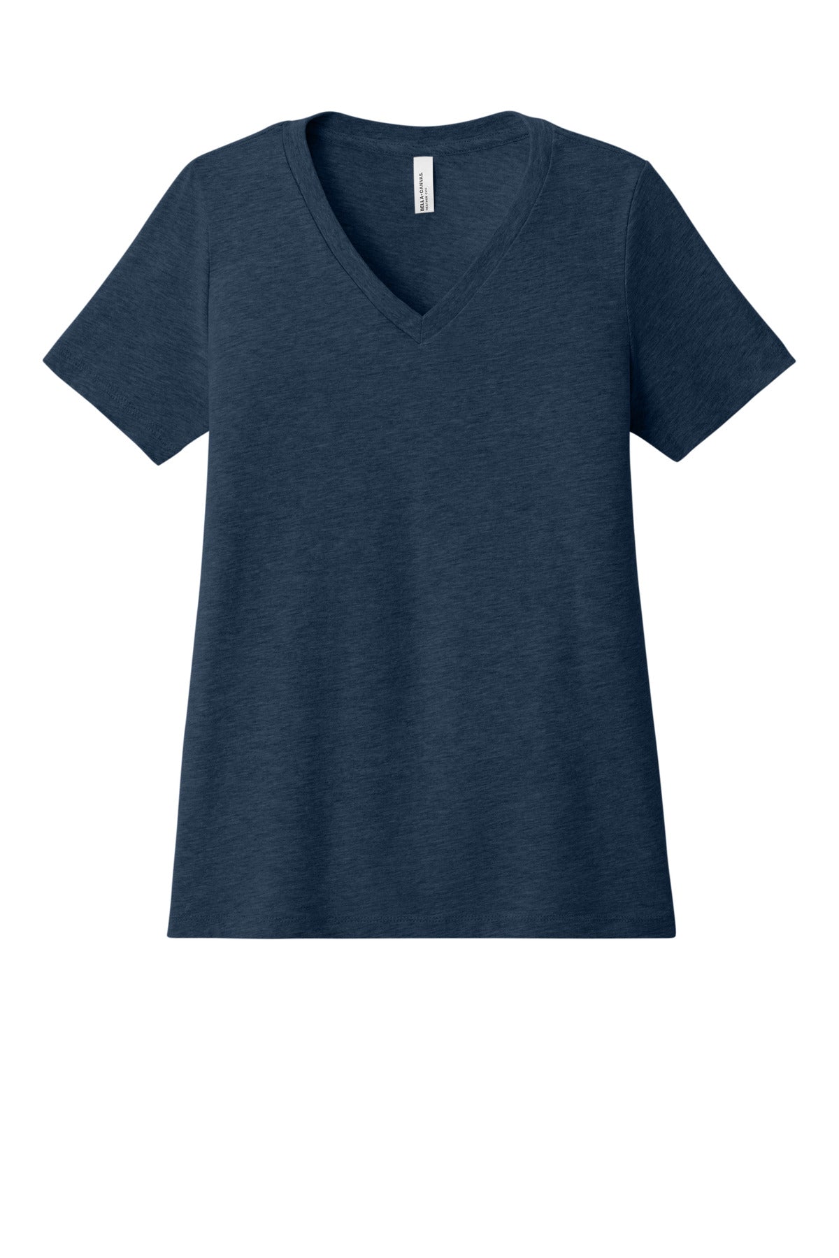 BELLA+CANVAS Women's Relaxed Heather CVC V-Neck Tee