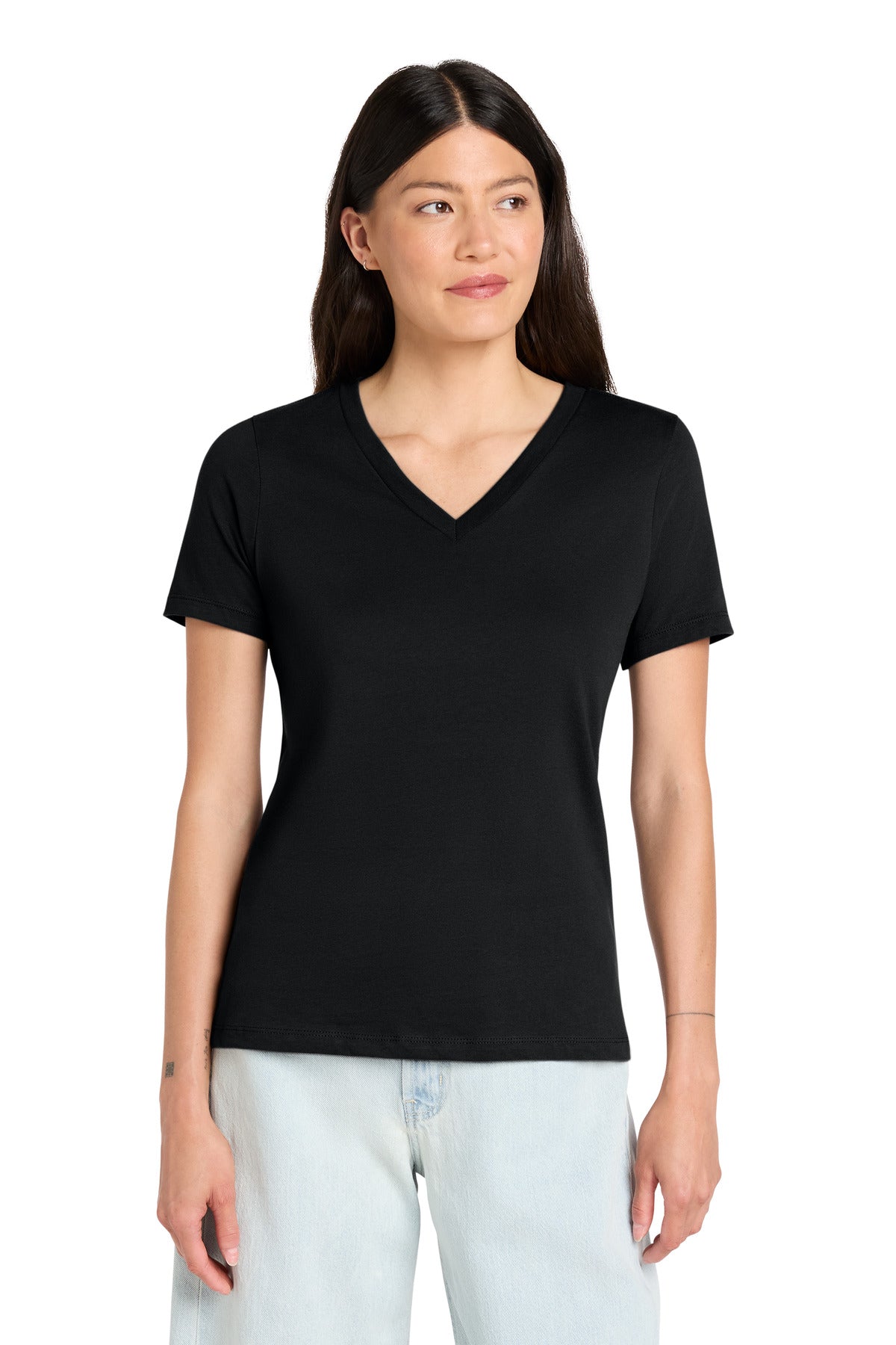 BELLA+CANVAS  Women's Relaxed Jersey Short Sleeve V-Neck Tee