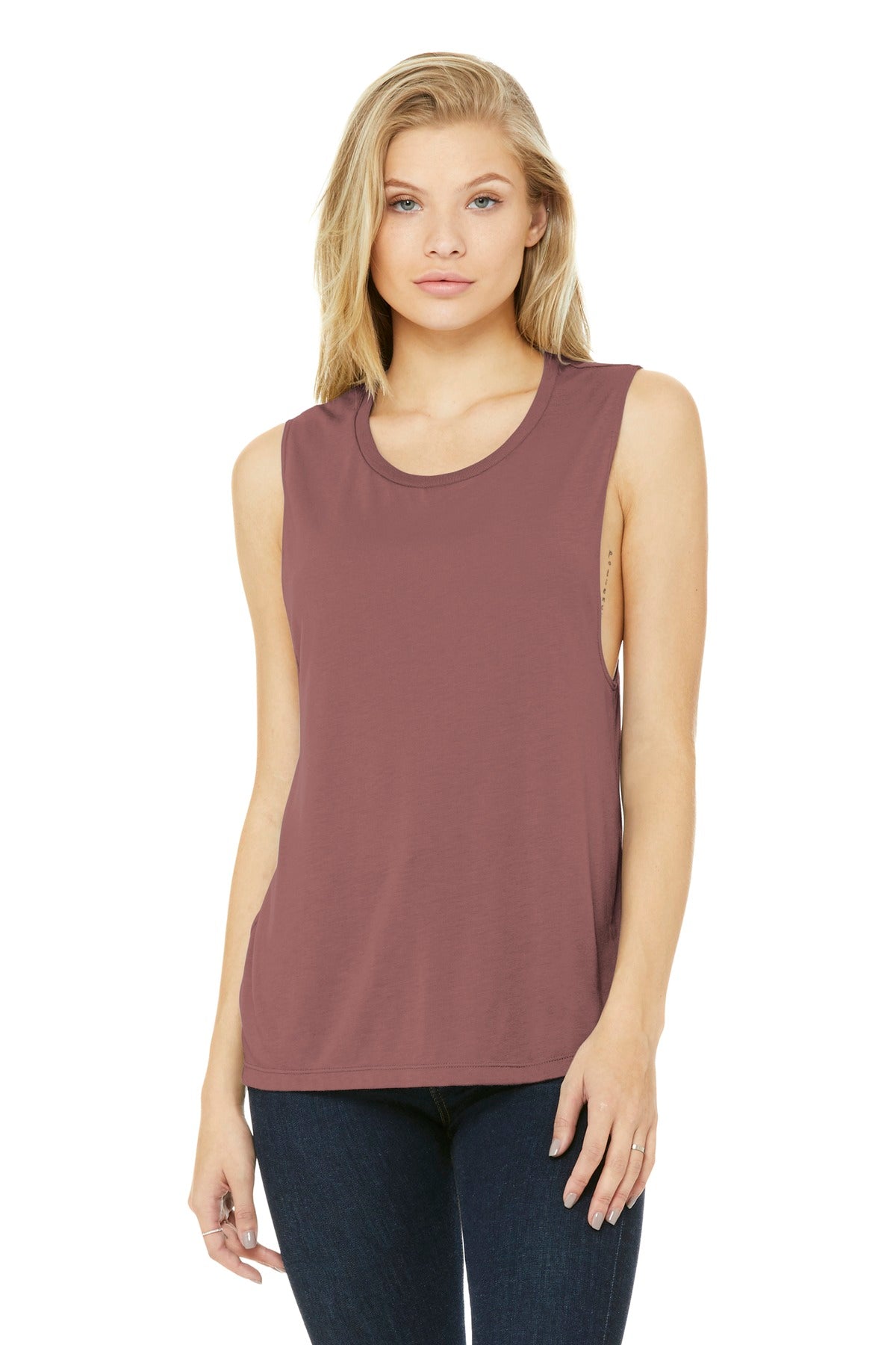 BELLA+CANVAS  Women's Flowy Scoop Muscle Tank