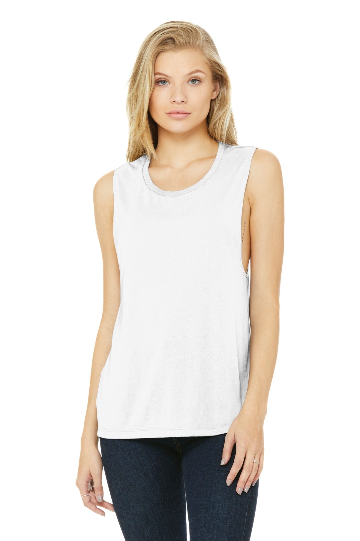 BELLA+CANVAS  Women's Flowy Scoop Muscle Tank