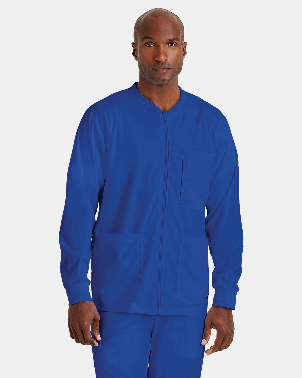 Barco - Grey's Anatomy Stretch - Men's Five Pocket Zip-Up React Warm-Up Jacket (All Colors)