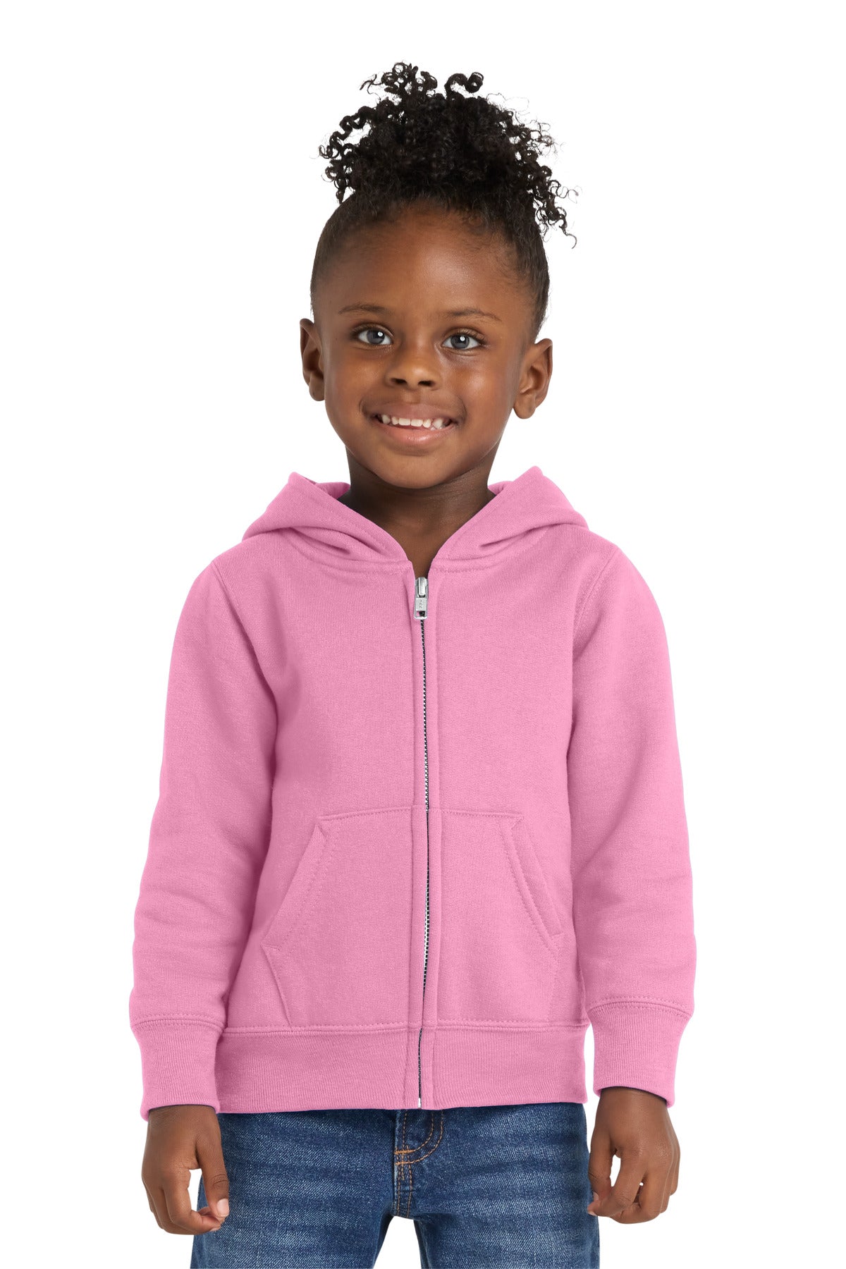 Port & Co Toddler Core Fleece Full-Zip Hooded Sweatshirt