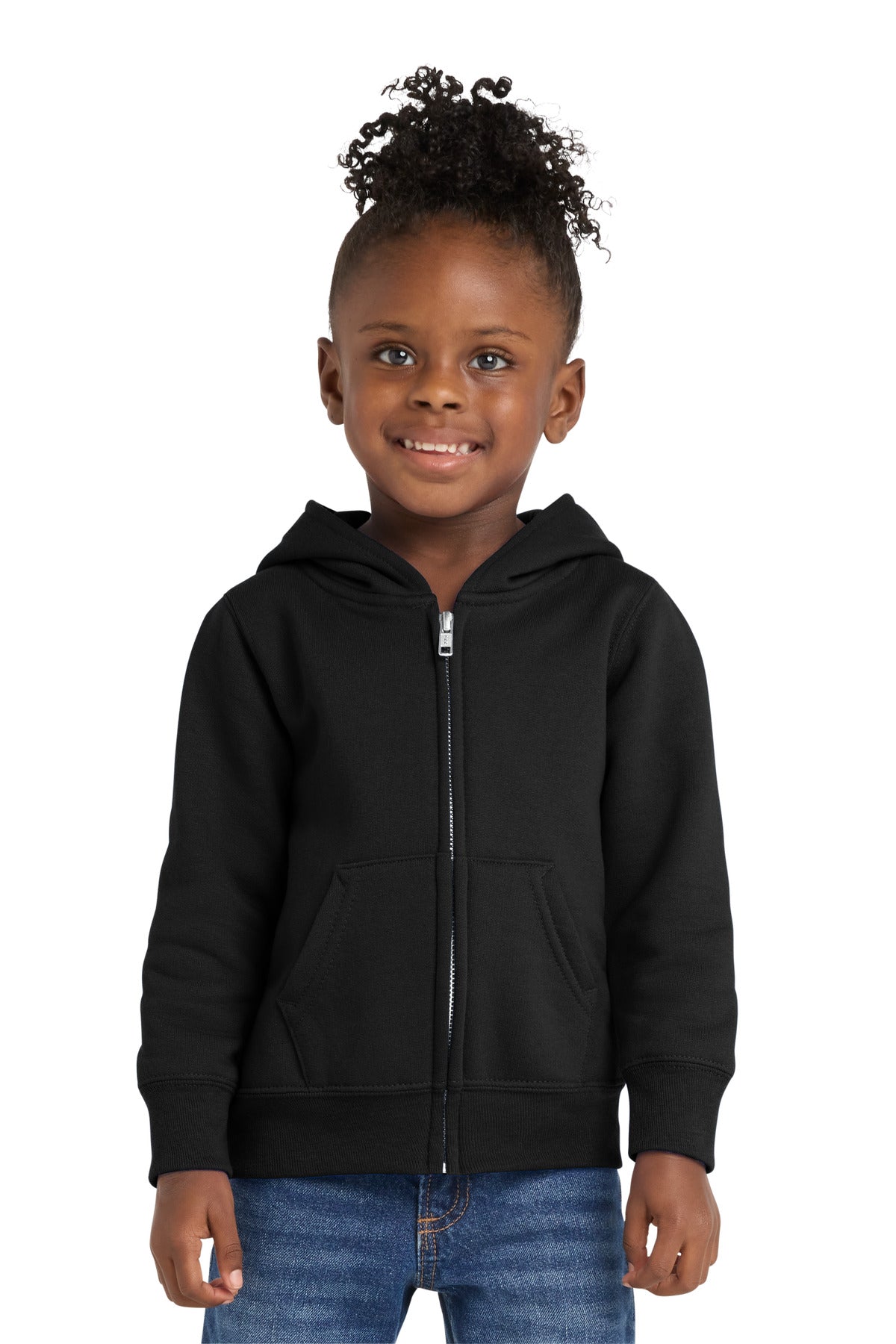 Port & Co Toddler Core Fleece Full-Zip Hooded Sweatshirt