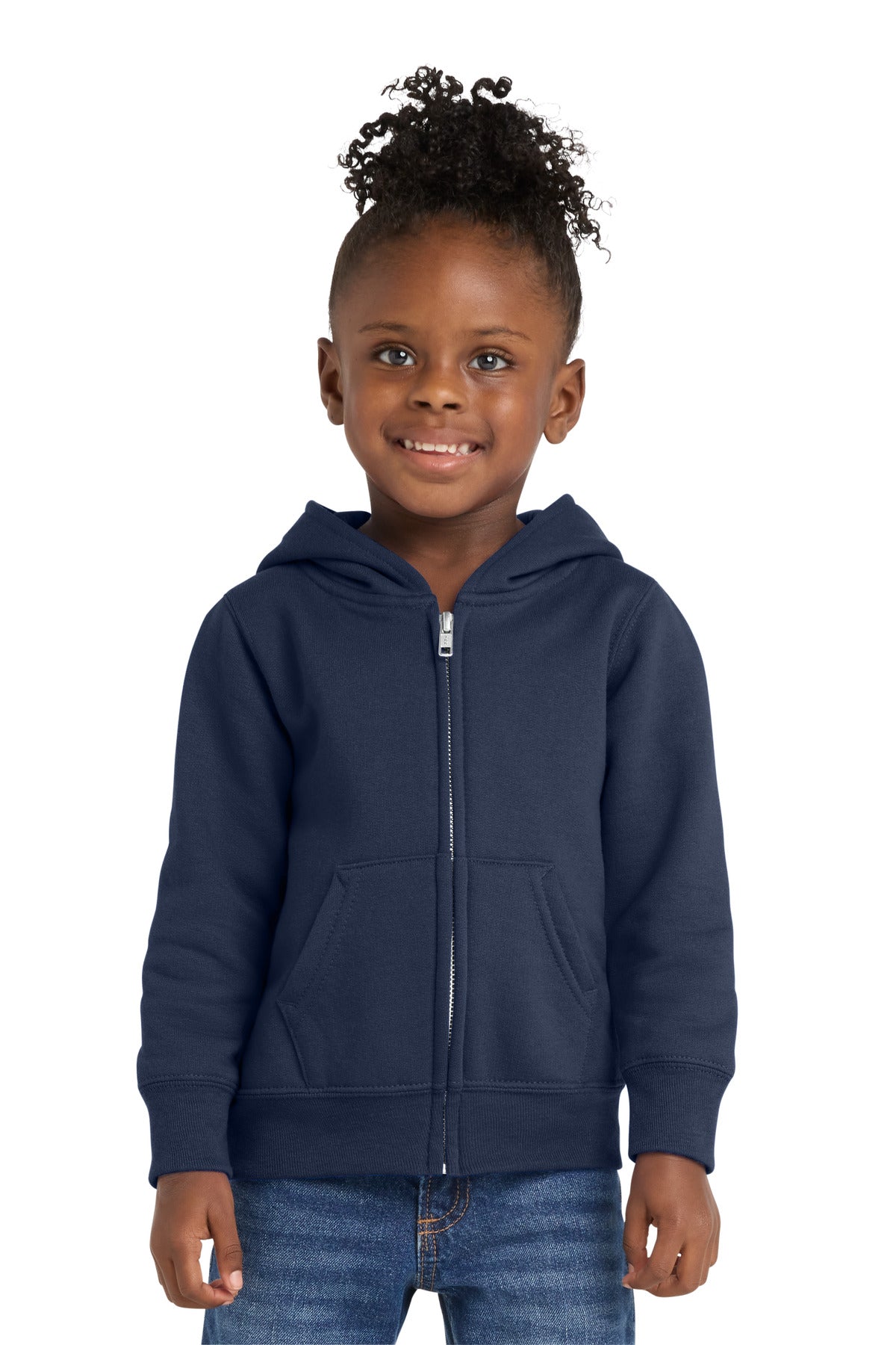 Port & Co Toddler Core Fleece Full-Zip Hooded Sweatshirt