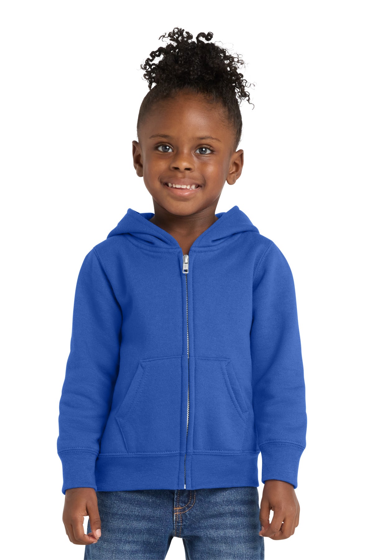 Port & Co Toddler Core Fleece Full-Zip Hooded Sweatshirt