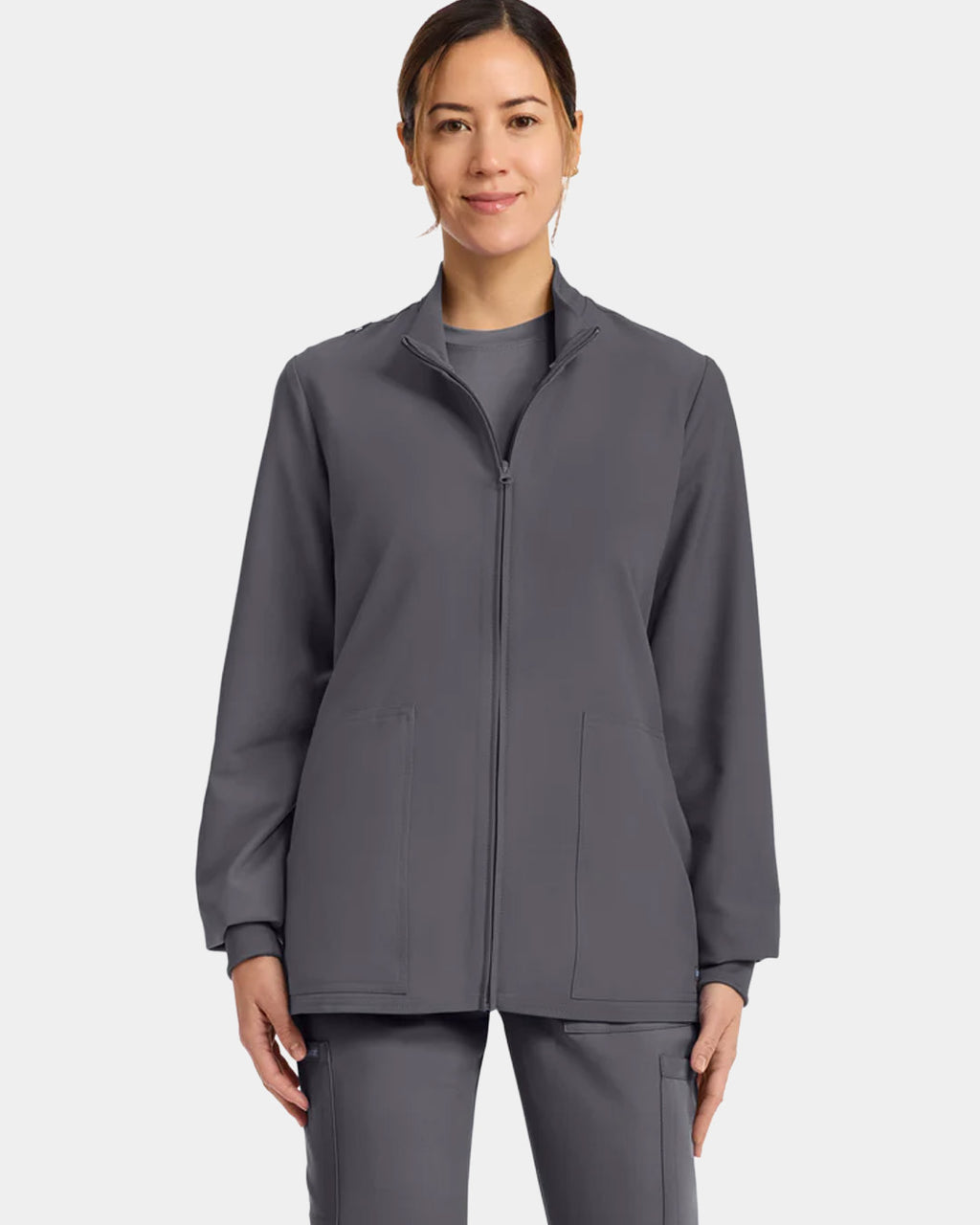 Cherokee - Women's 2-Pocket Zip Up Scrub Jacket (All Colors)