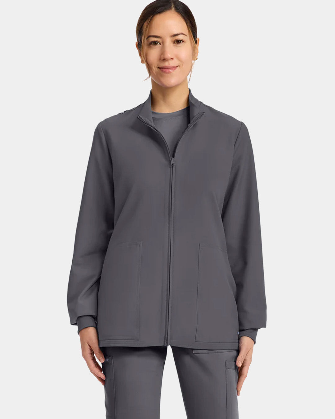 Cherokee - Women's 2-Pocket Zip Up Scrub Jacket (All Colors)