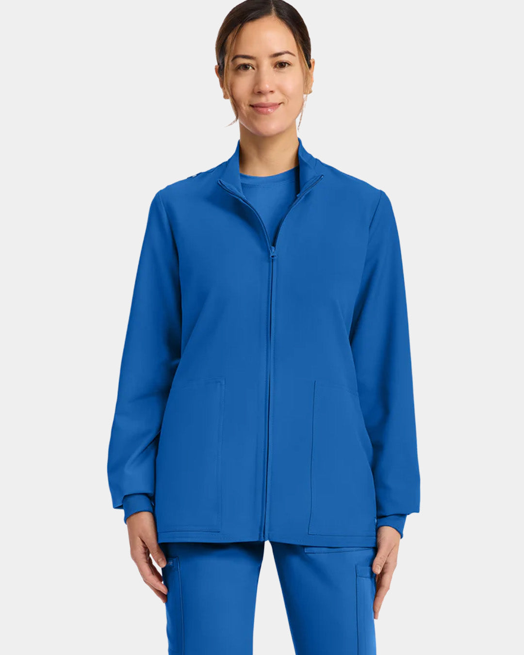 Cherokee - Women's 2-Pocket Zip Up Scrub Jacket (All Colors)