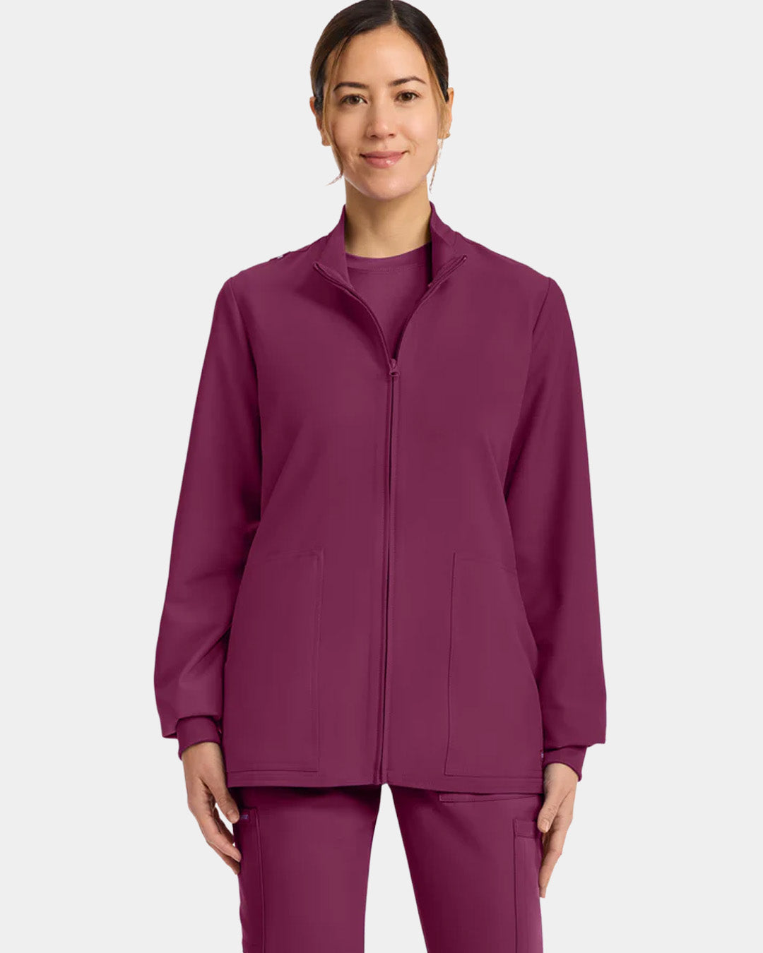 Cherokee - Women's 2-Pocket Zip Up Scrub Jacket (All Colors)