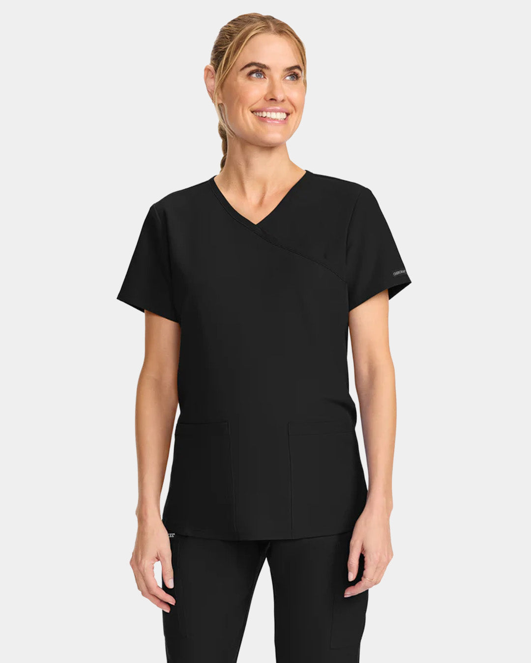 Cherokee - Women's 2-Pocket Maternity V-Neck Top (All Colors)