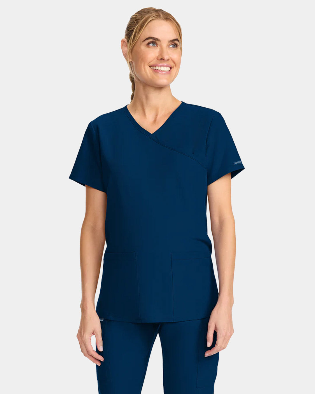 Cherokee - Women's 2-Pocket Maternity V-Neck Top (All Colors)