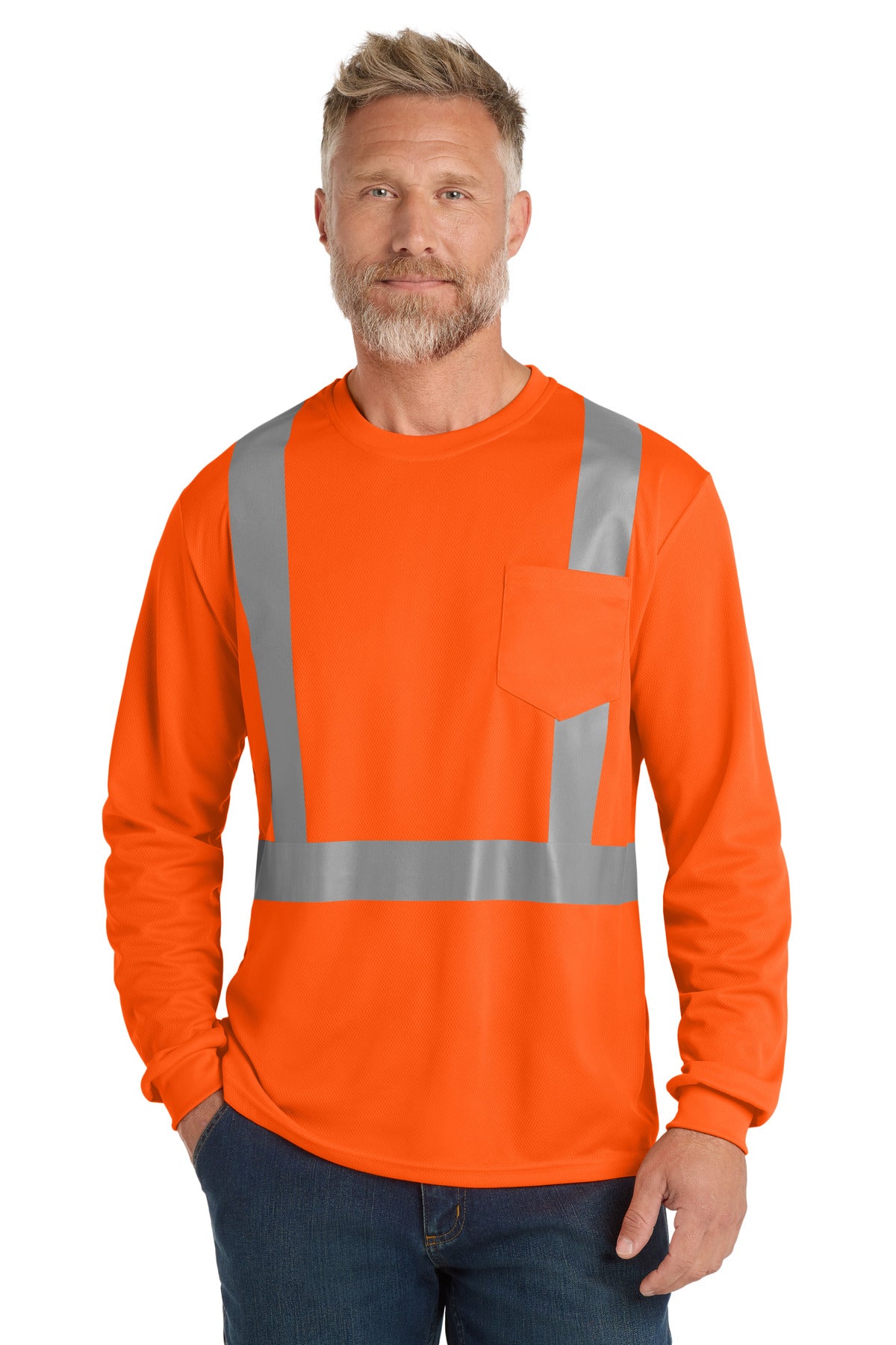 CornerStone  ANSI 107 Class 2 Mesh Long Sleeve Tee