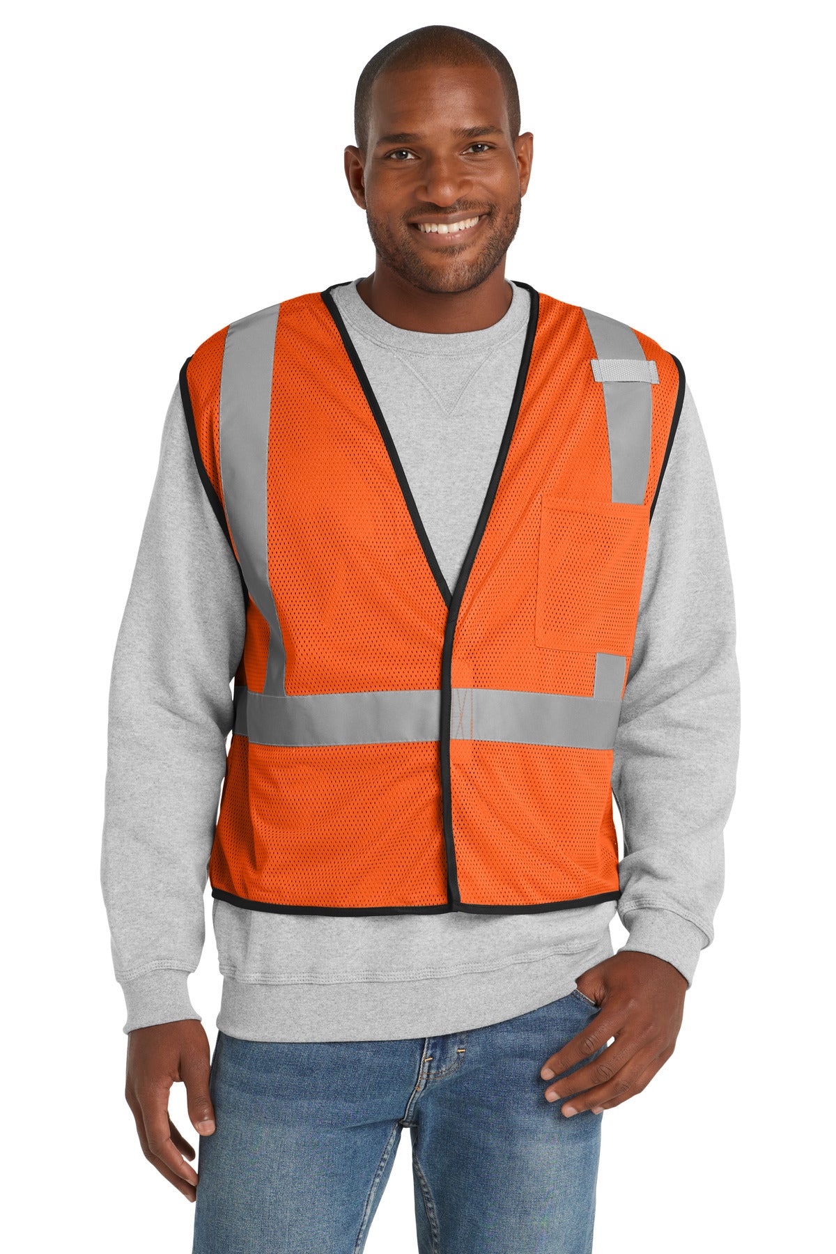 CornerStone  ANSI 107 Class 2 Economy Mesh One-Pocket Vest