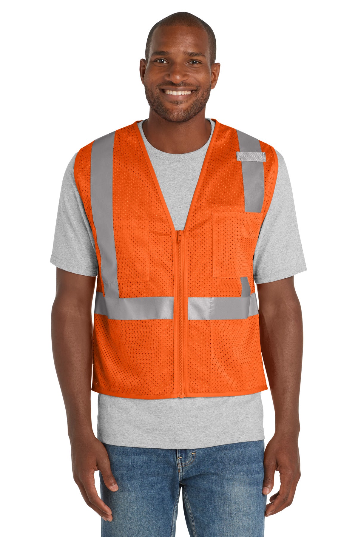CornerStone  ANSI 107 Class 2 Mesh Zippered Vest