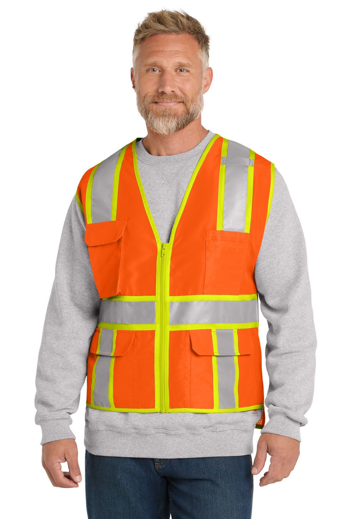 CornerStone  ANSI 107 Class 2 Surveyor Zippered Two-Tone Vest