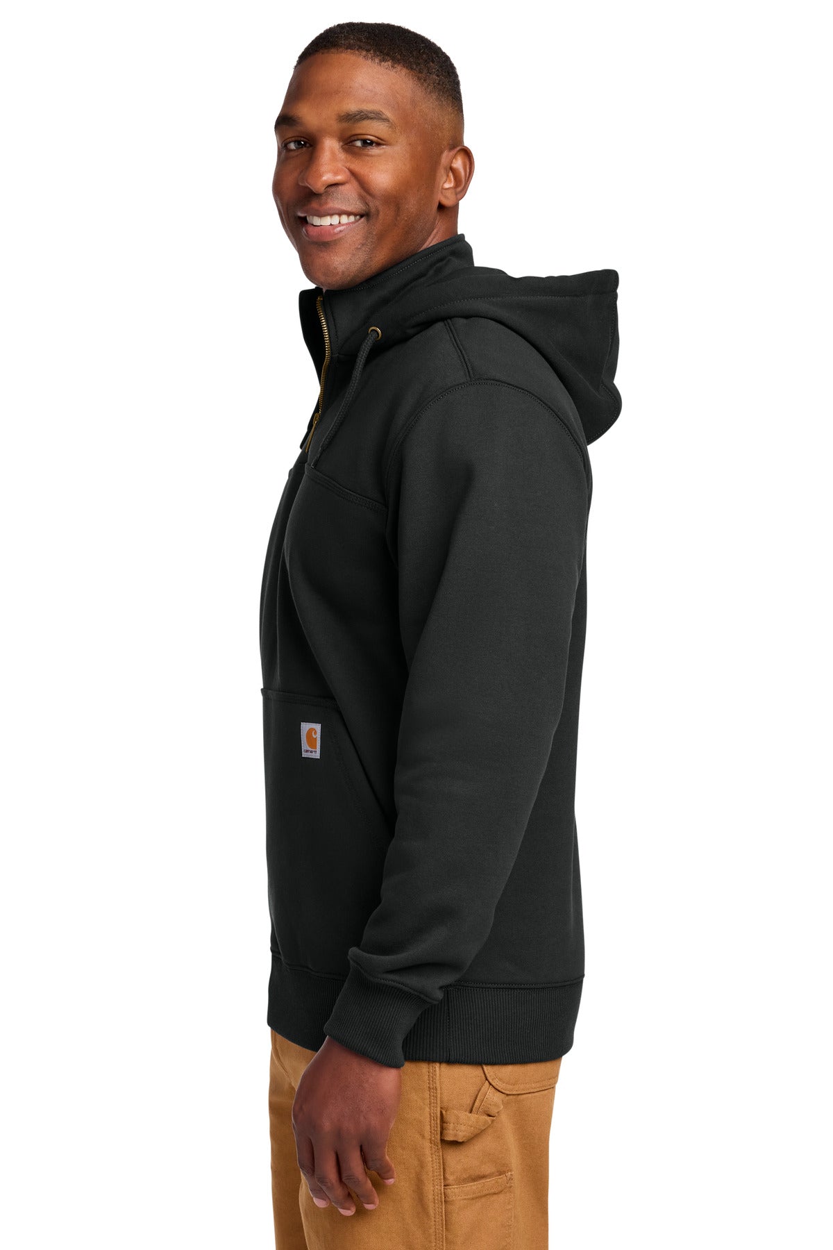 Carhartt Tall Rain Defender Paxton Heavyweight Hooded Zip Mock Sweatshirt