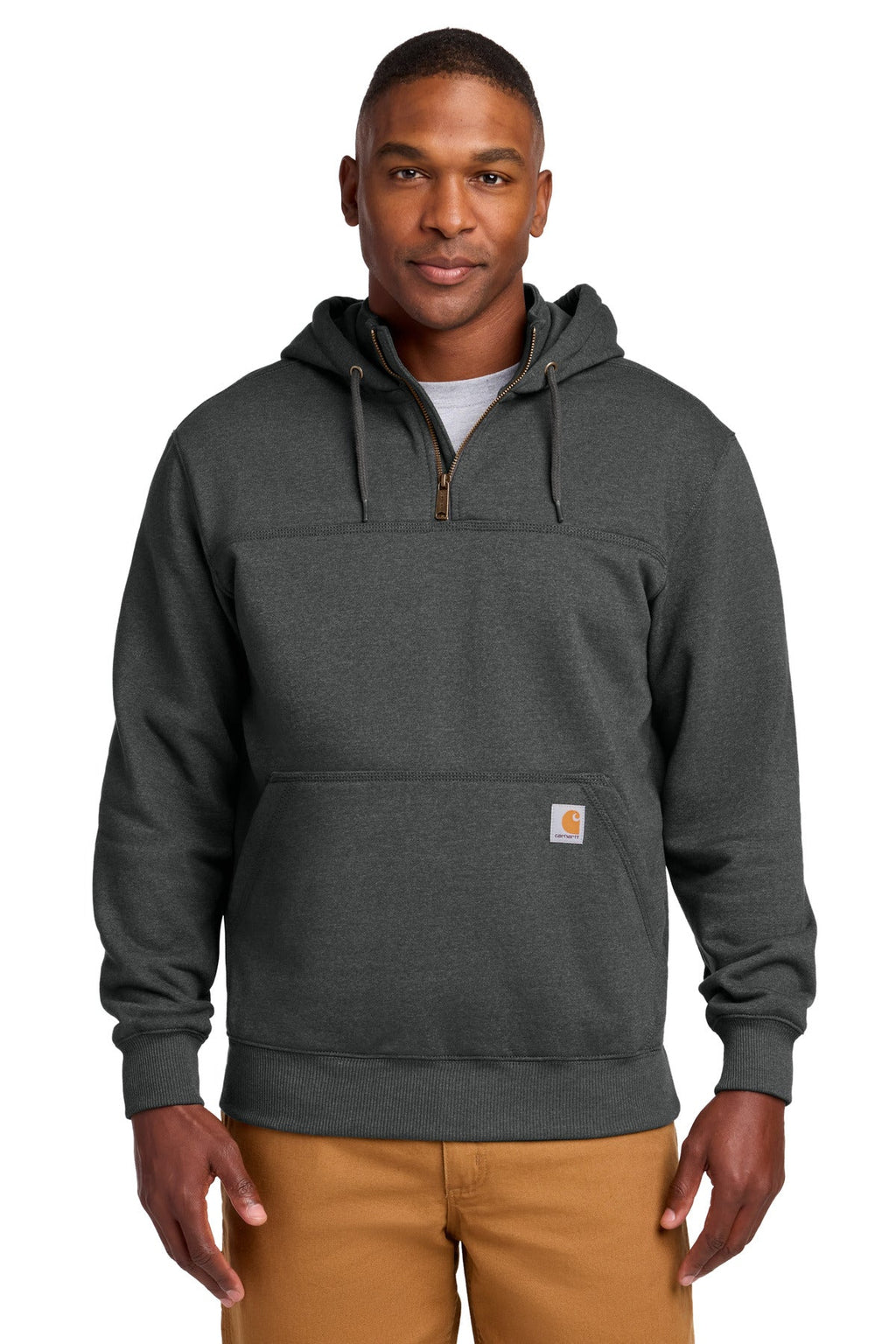 Carhartt Tall Rain Defender Paxton Heavyweight Hooded Zip Mock Sweatshirt
