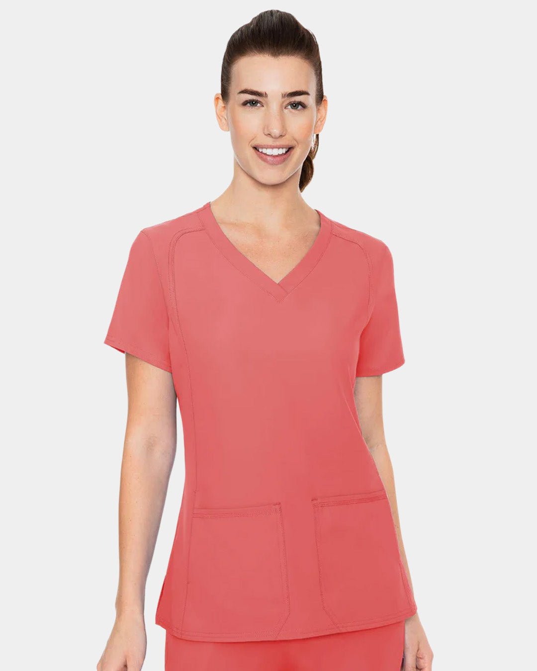 Med Couture - Women's 4-Pocket Shaped Shoulder Seam Top