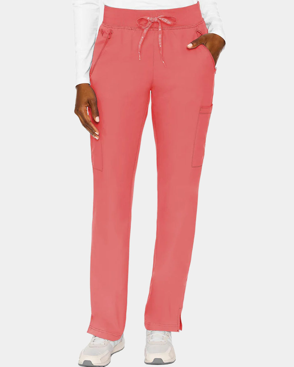 Med Couture - Women's 4-Pocket Jersey-Knit Waistband Pant (All Colors)