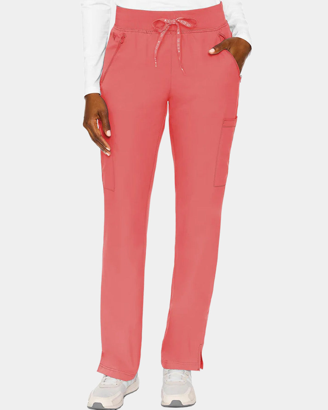 Med Couture - Women's 4-Pocket Jersey-Knit Waistband Pant (All Colors)