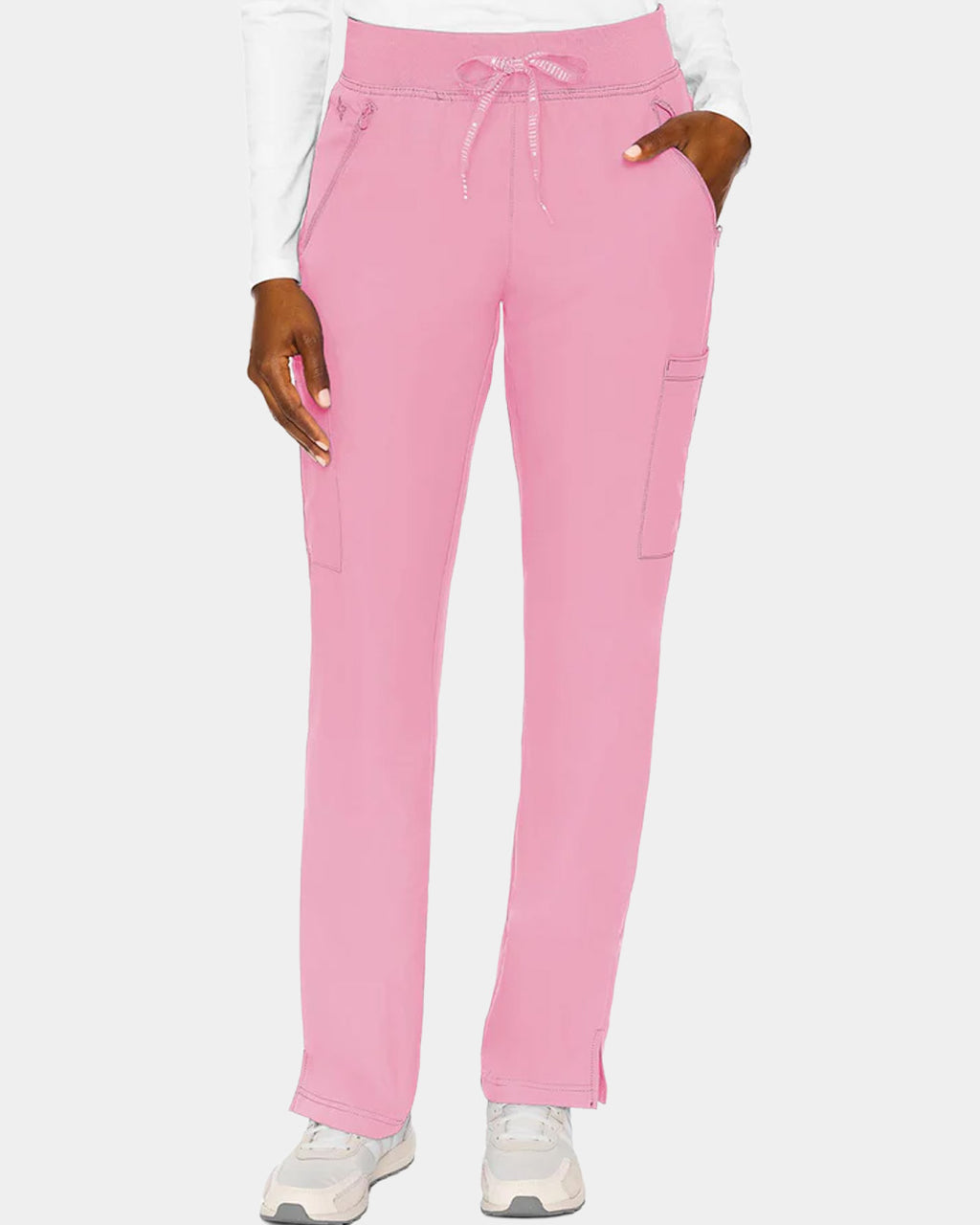 Med Couture - Women's 4-Pocket Jersey-Knit Waistband Pant (All Colors)