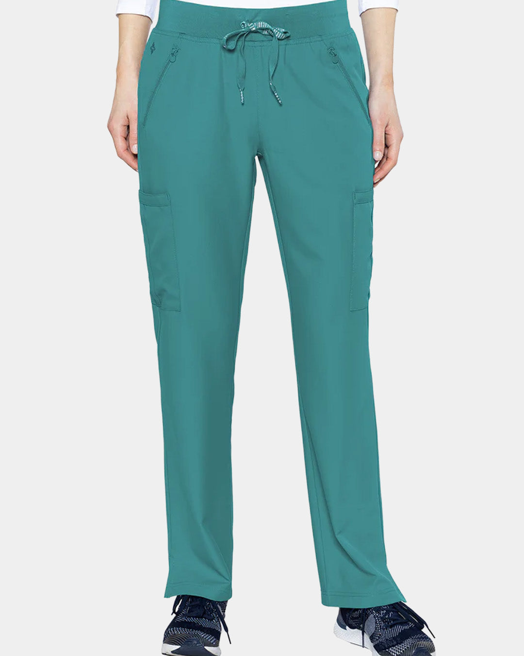 Med Couture - Women's 4-Pocket Jersey-Knit Waistband Pant (All Colors)