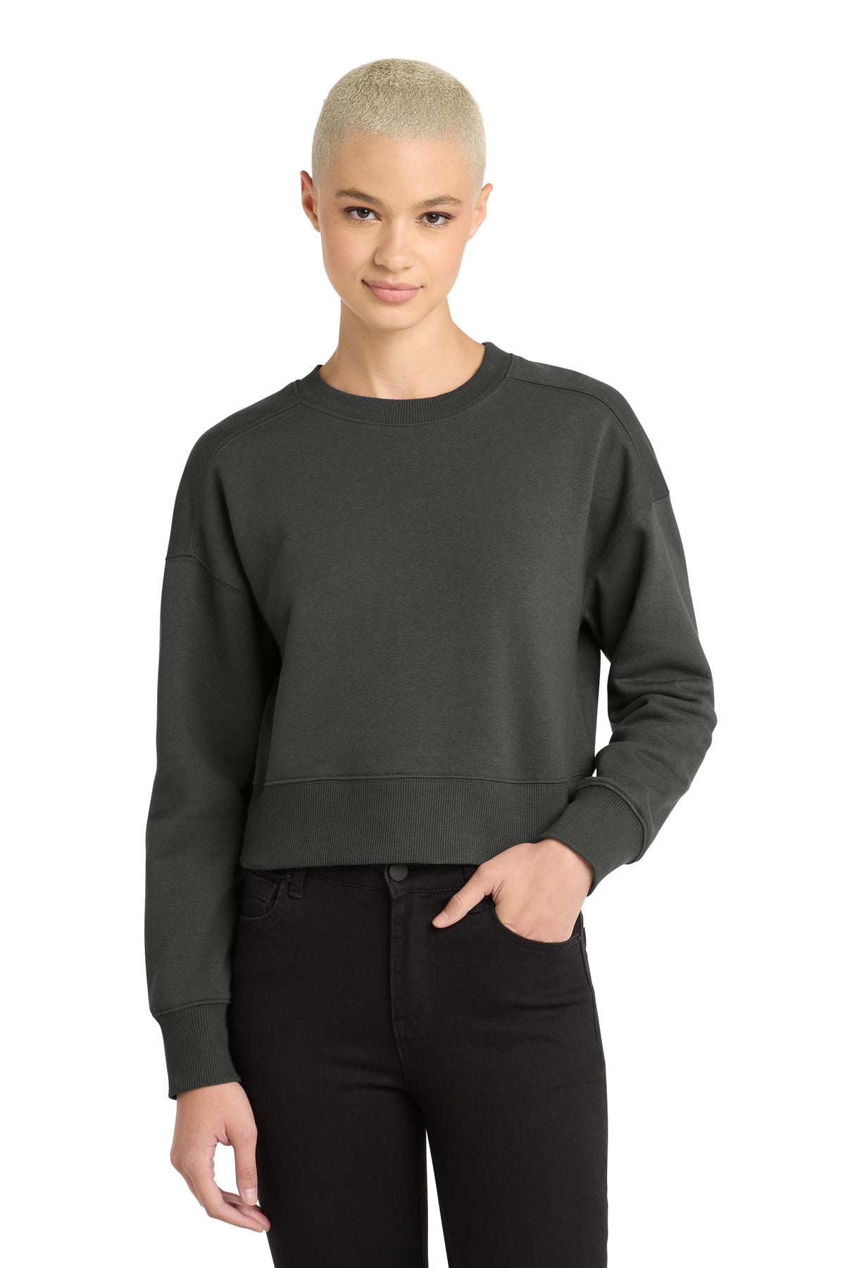 District  Women's Perfect Weight  Fleece Cropped Crew