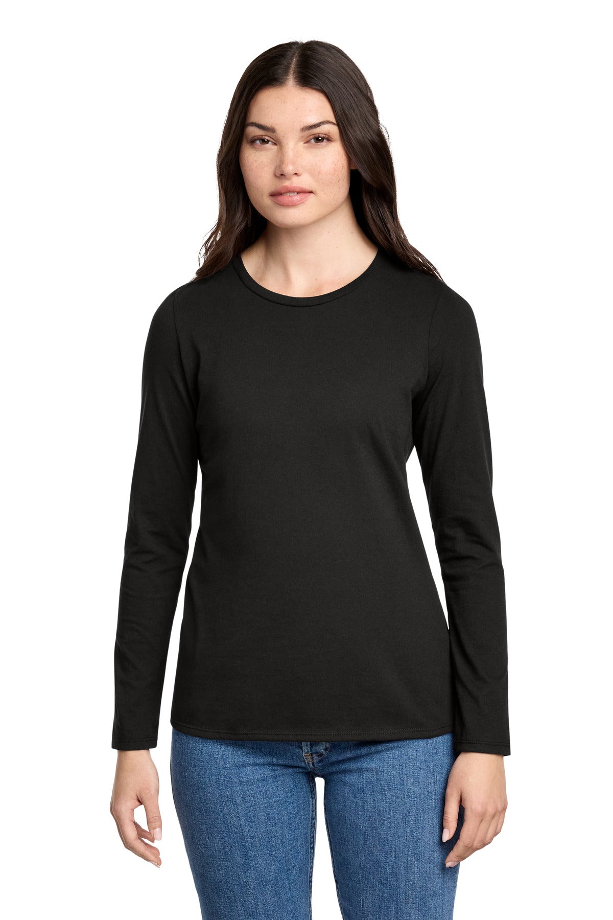 District Women's Perfect Blend CVC Long Sleeve Tee
