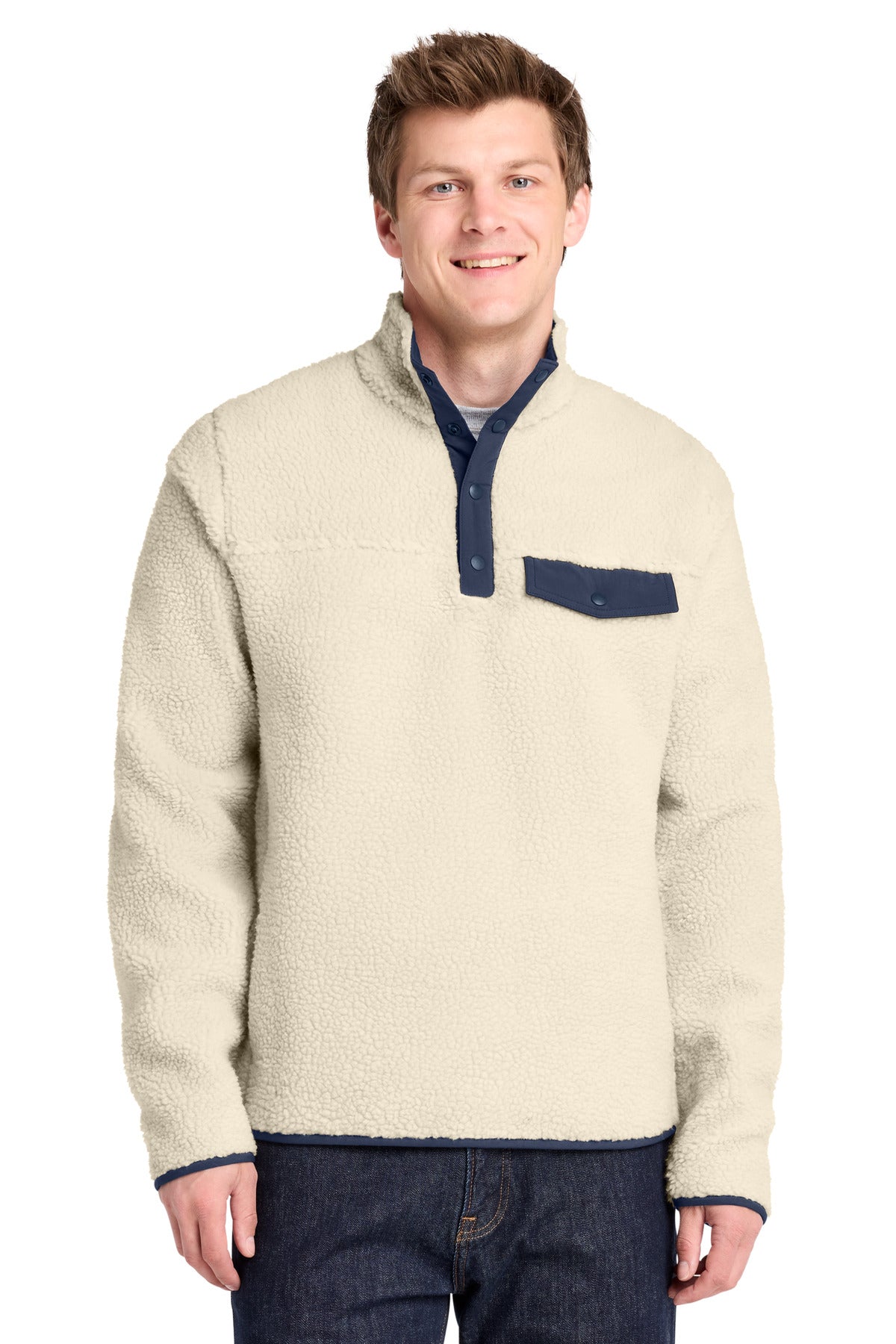 Port Authority Camp Fleece Snap Pullover