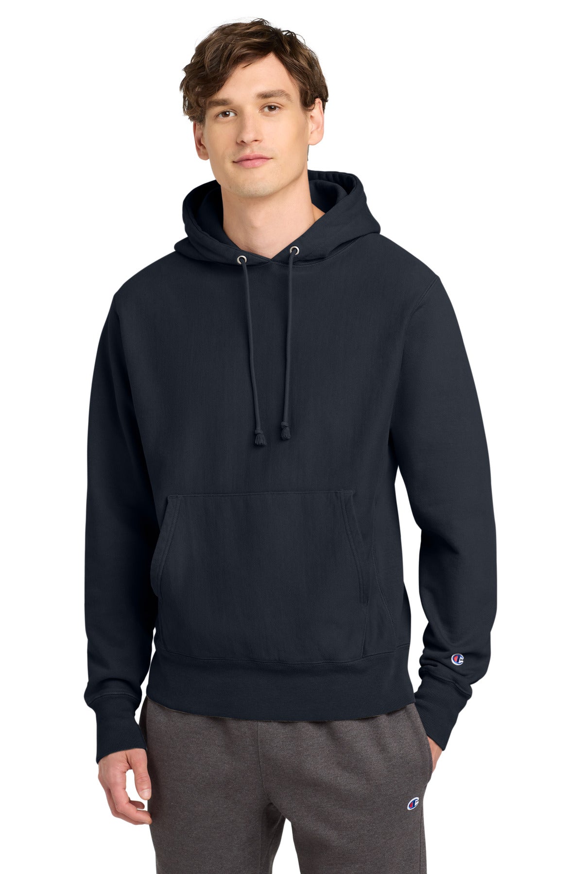 Champion  Reverse Weave  Garment-Dyed Hooded Sweatshirt