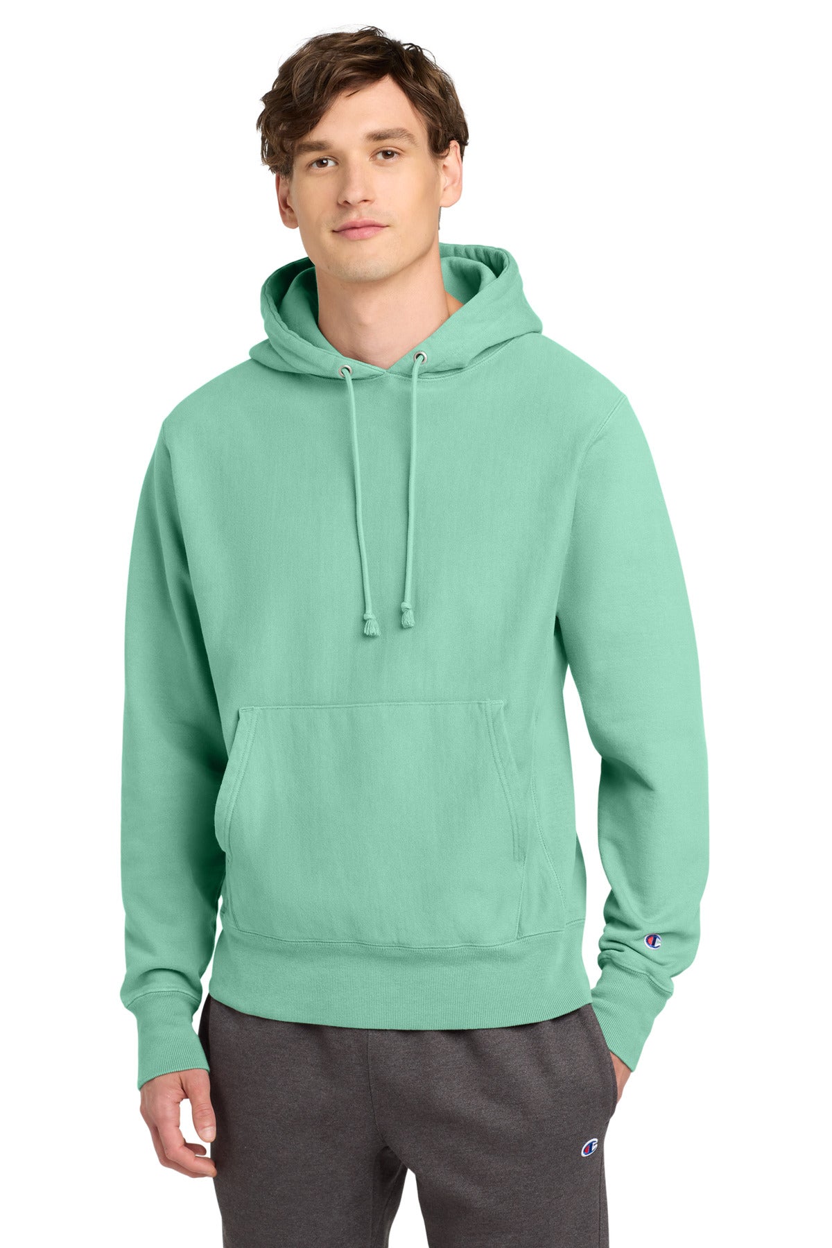 Champion  Reverse Weave  Garment-Dyed Hooded Sweatshirt