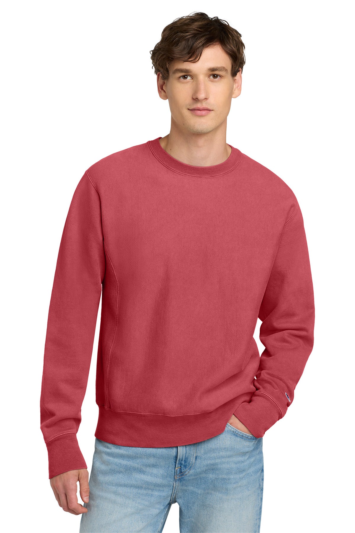 Champion  Reverse Weave  Garment-Dyed Crewneck Sweatshirt