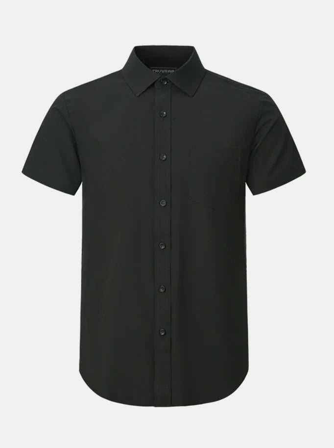 Phenom Classic Short Sleeve Solid Dress Shirt