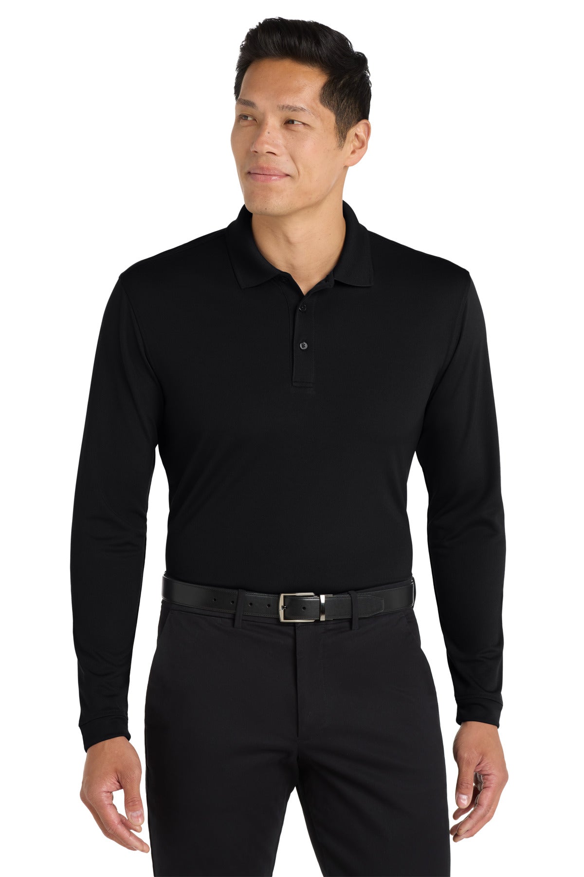Port Authority  Dry Zone  UV Micro-Mesh Long Sleeve Polo
