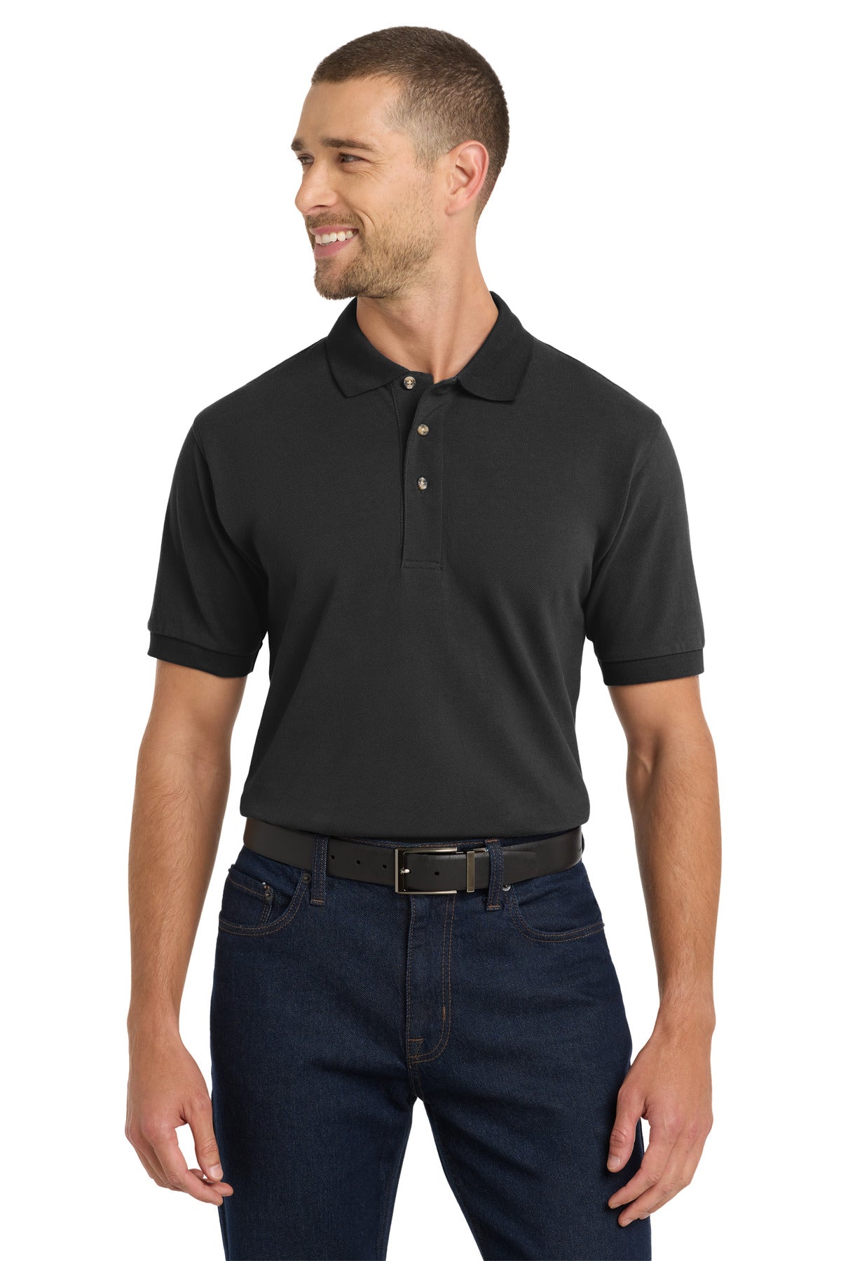 Port Authority Heavyweight Cotton Pique Polo
