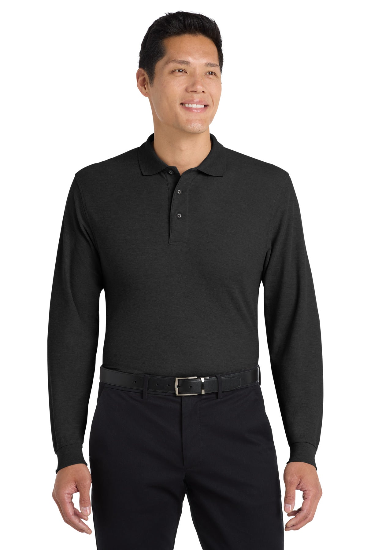 Port Authority Silk Touch Long Sleeve Polo