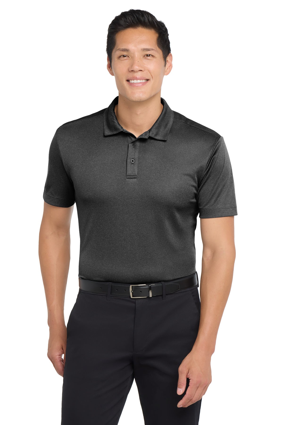 Port Authority  Heathered Silk Touch  Performance Polo