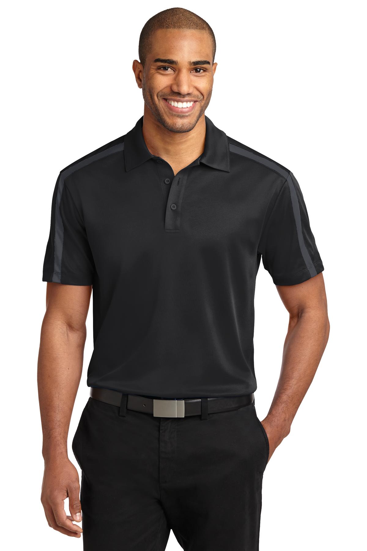 Port Authority Silk Touch Performance Colorblock Stripe Polo