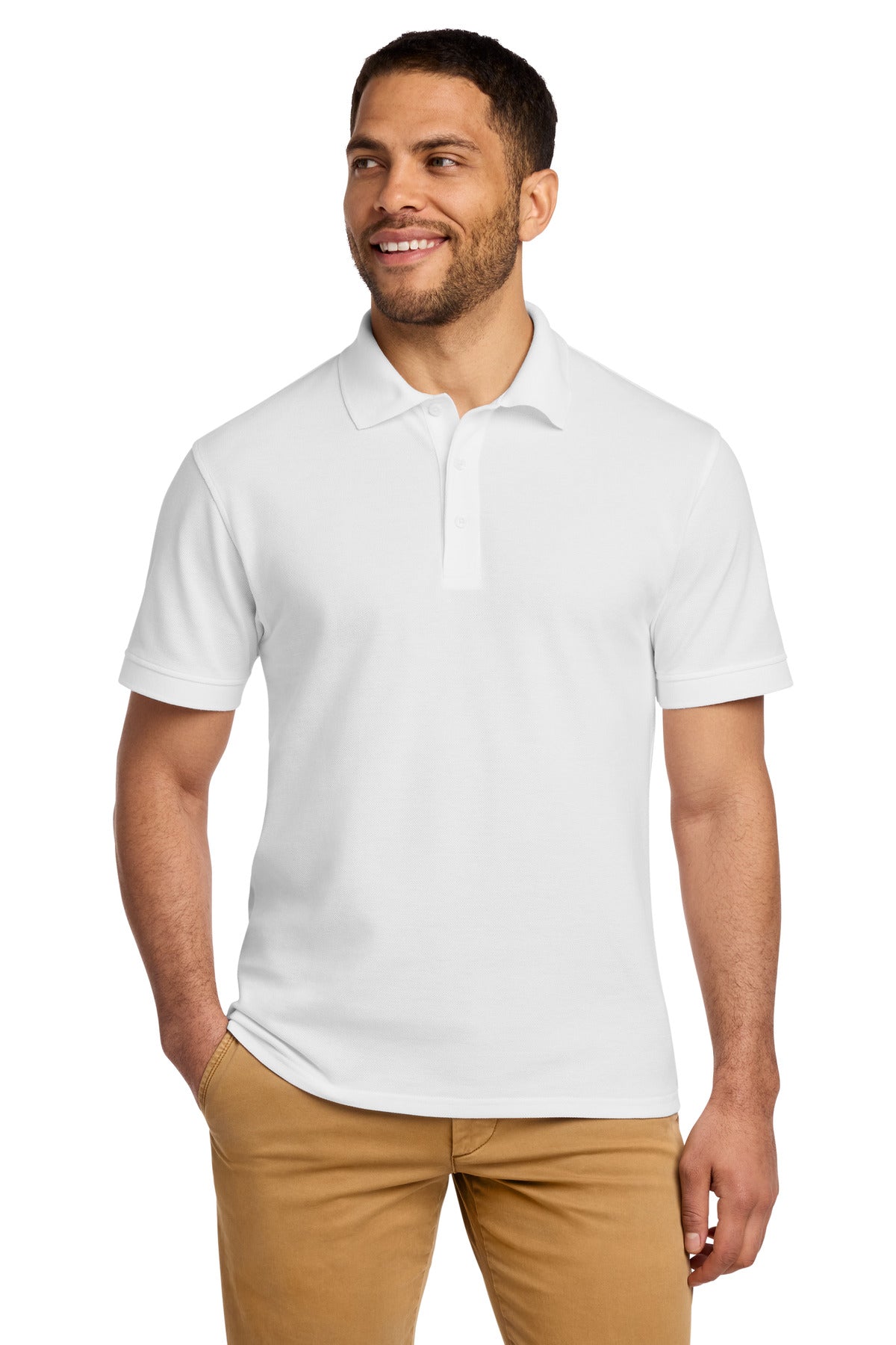 Port & Co Combed Ring Spun Pique Polo