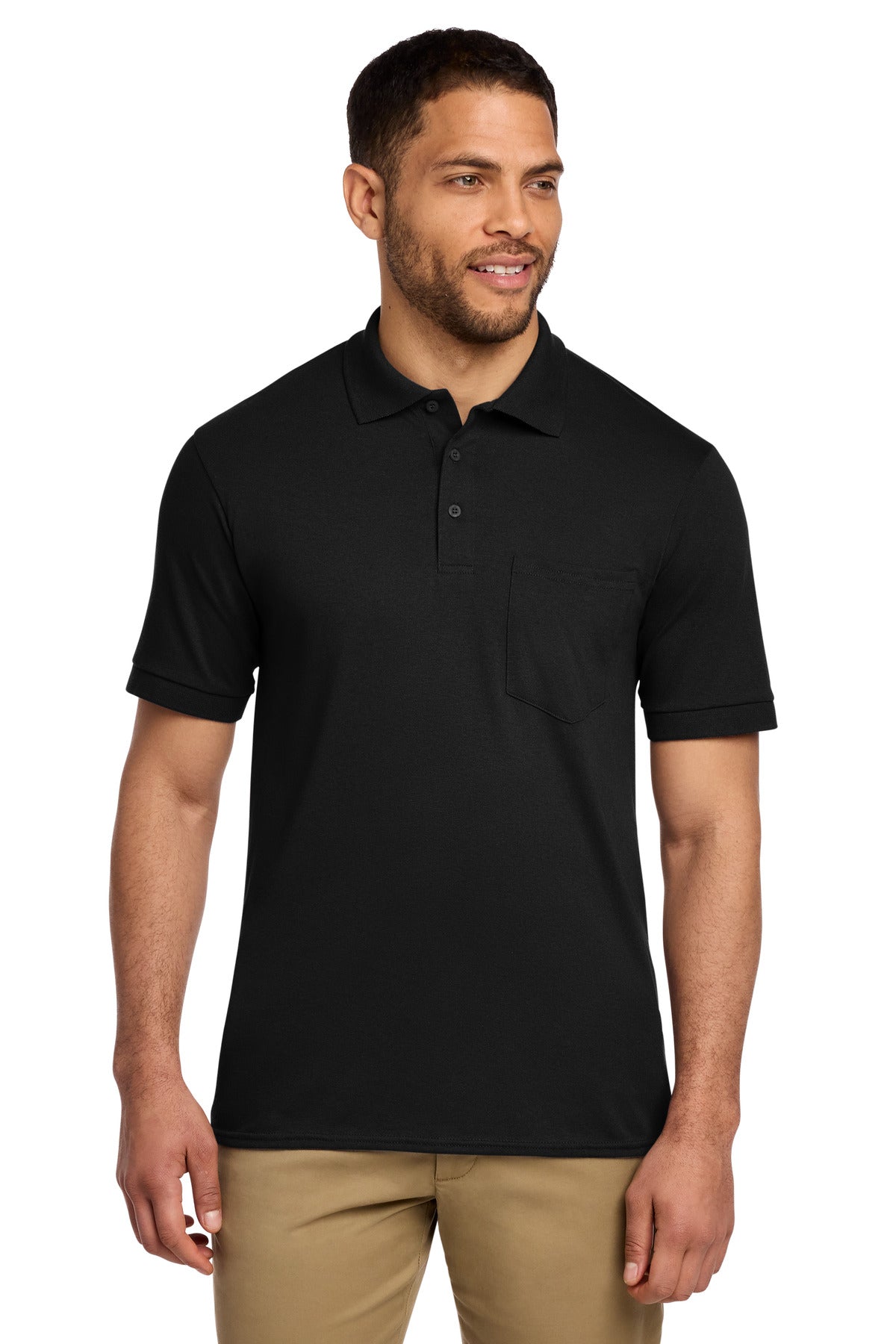 Port & Co Core Blend Jersey Knit Pocket Polo