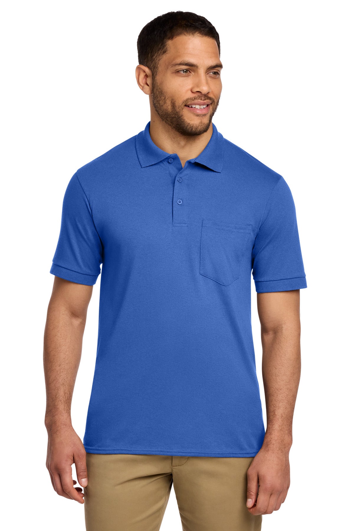 Port & Co Core Blend Jersey Knit Pocket Polo