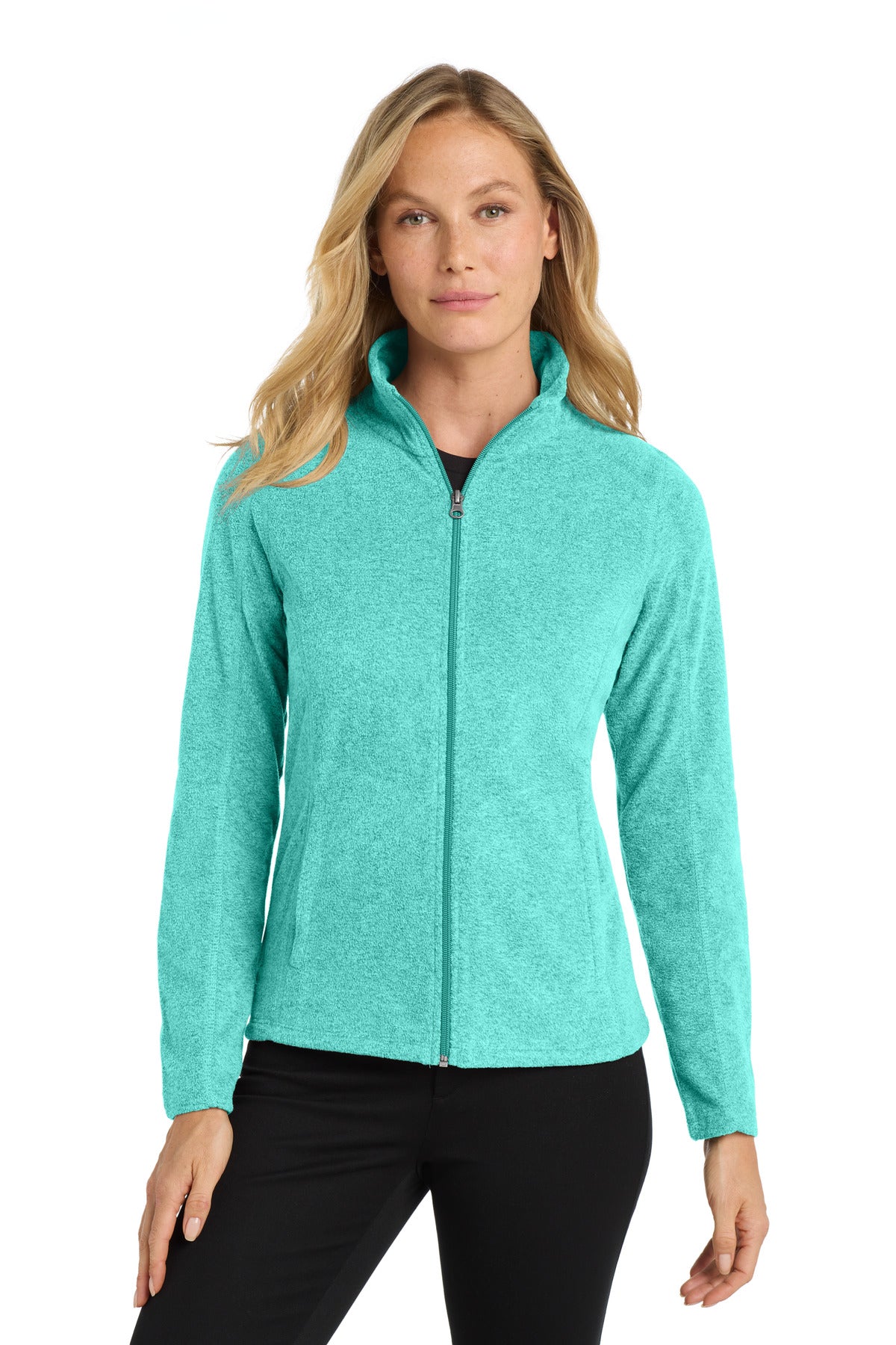 Port Authority Women's Heather Microfleece Full-Zip Jacket