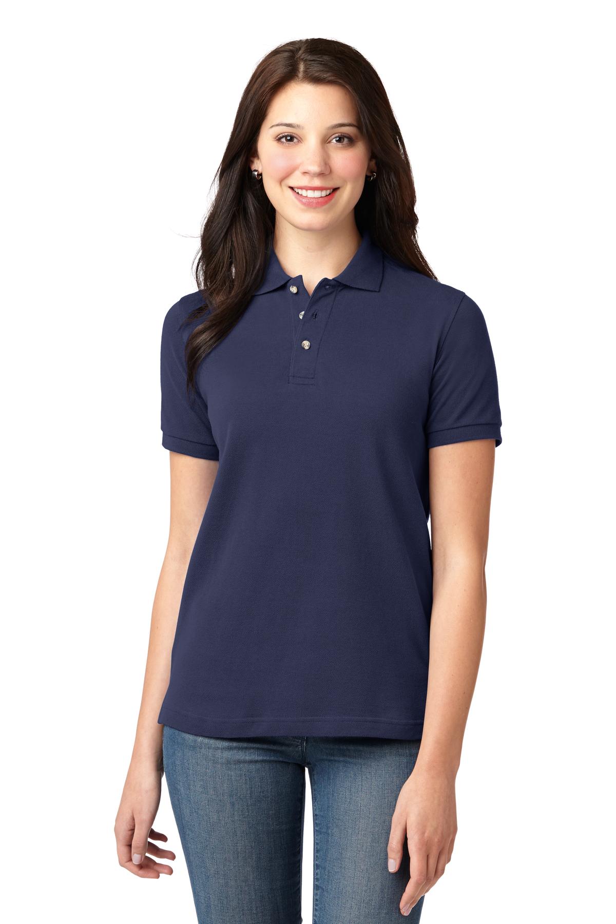Port Authority Women's Heavyweight Cotton Pique Polo